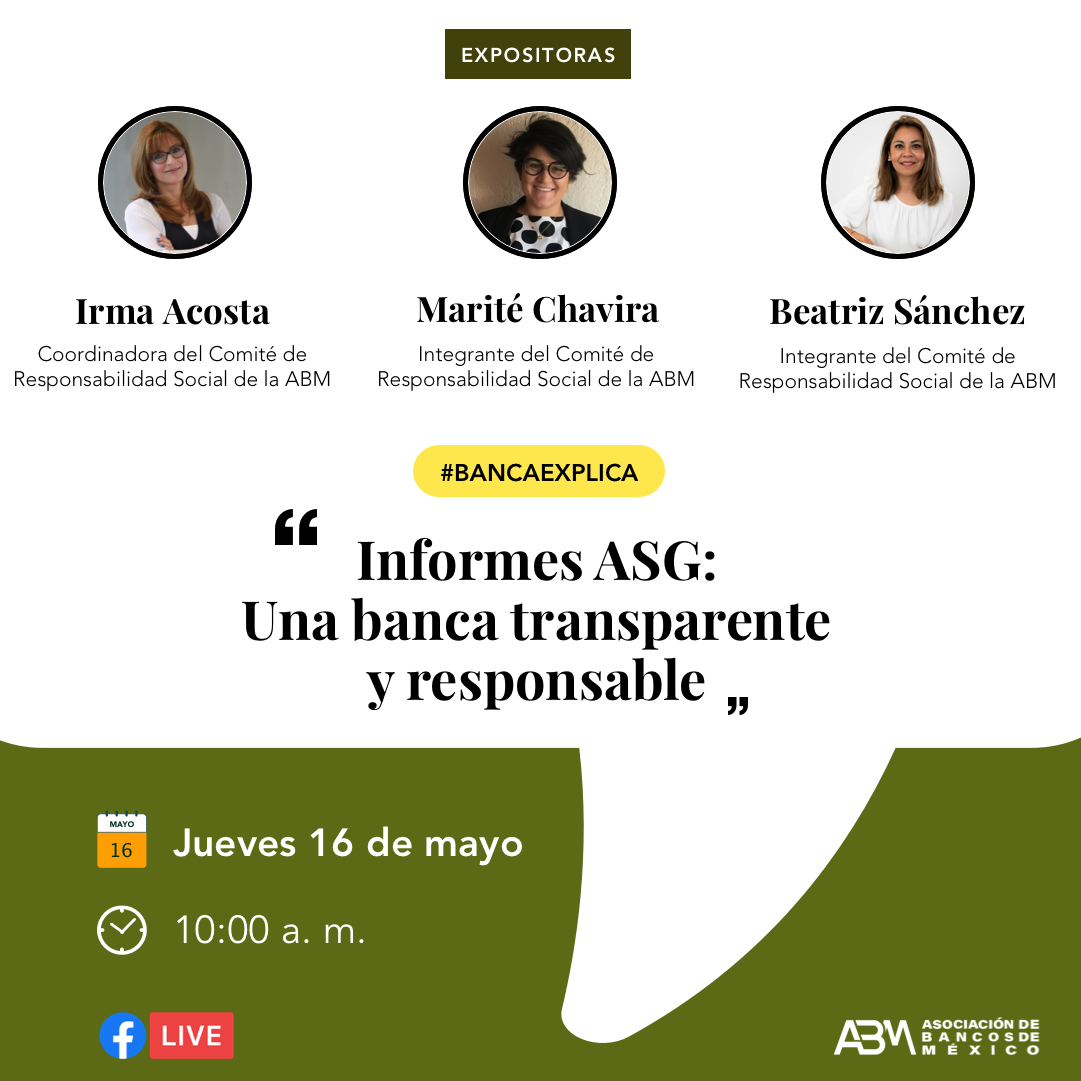 #BancaExplica: Informes ASG: Una banca transparente y responsable.
