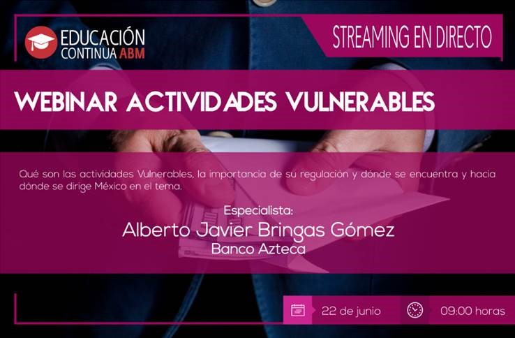 Webinar Actividades Vulnerables